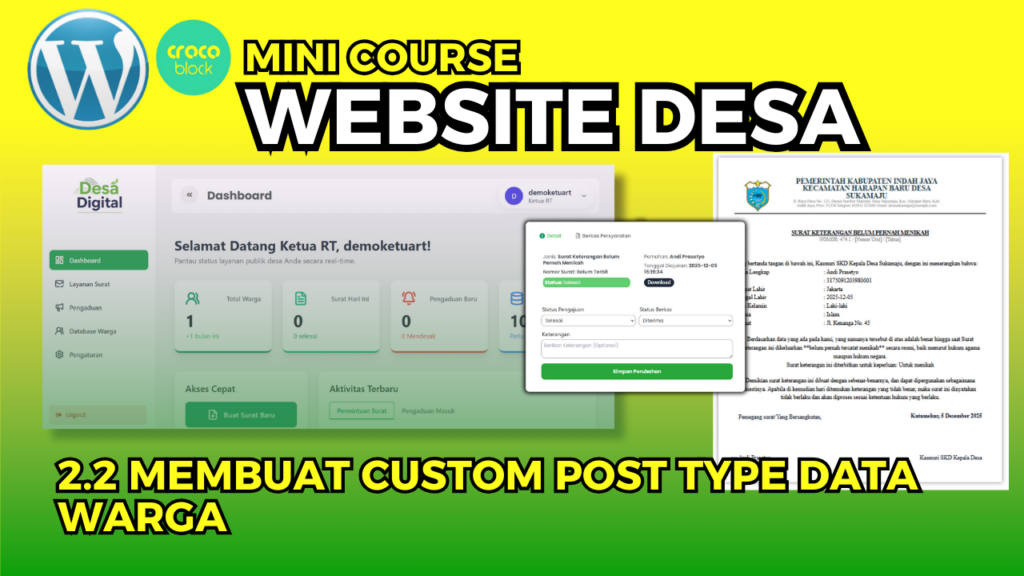 Membuat Aplikasi Website Desa
